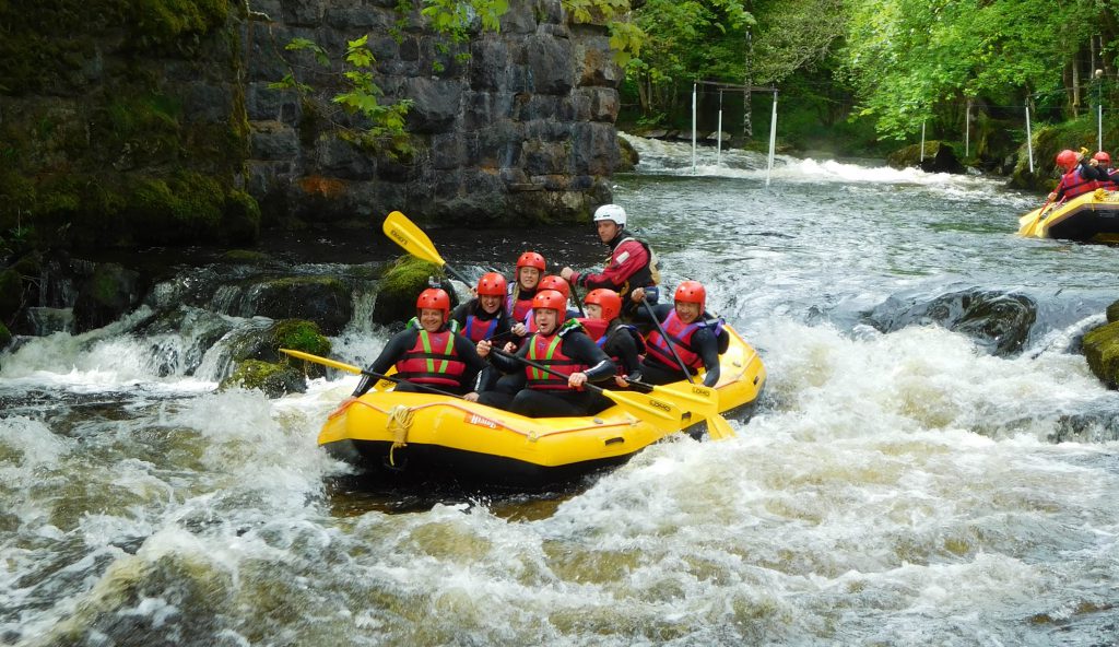 Activities in Wales white water rafting wales