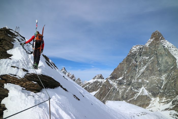 Best winter activities Zermatt via ferrrata