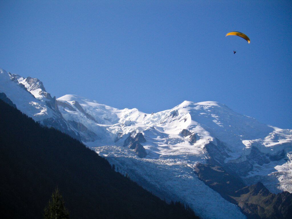Paragliding Adventure off Mt Blanc