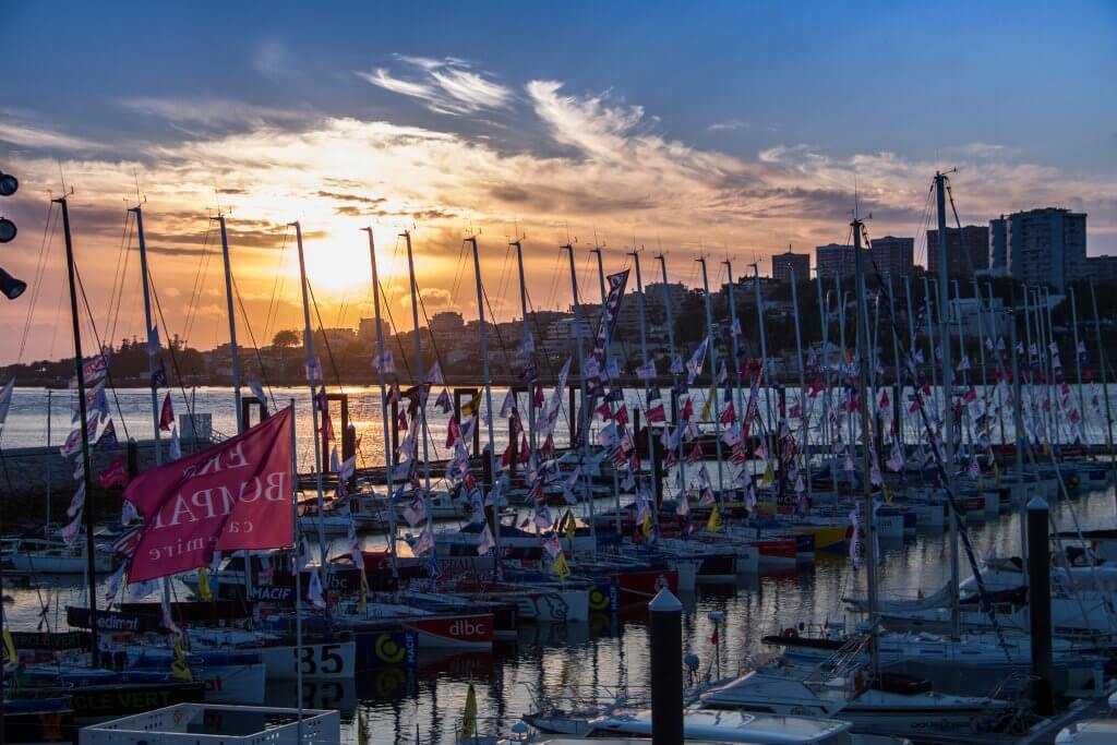 Sunset at the Solitaire du Figaro 
