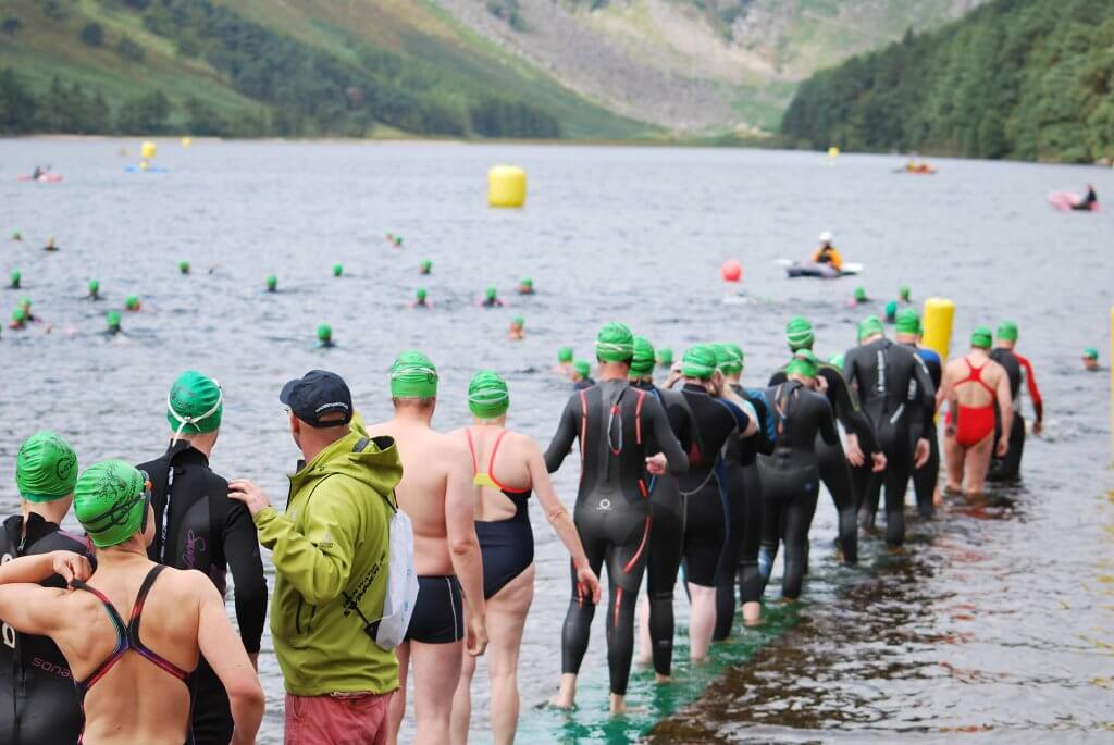 Open water swimming races