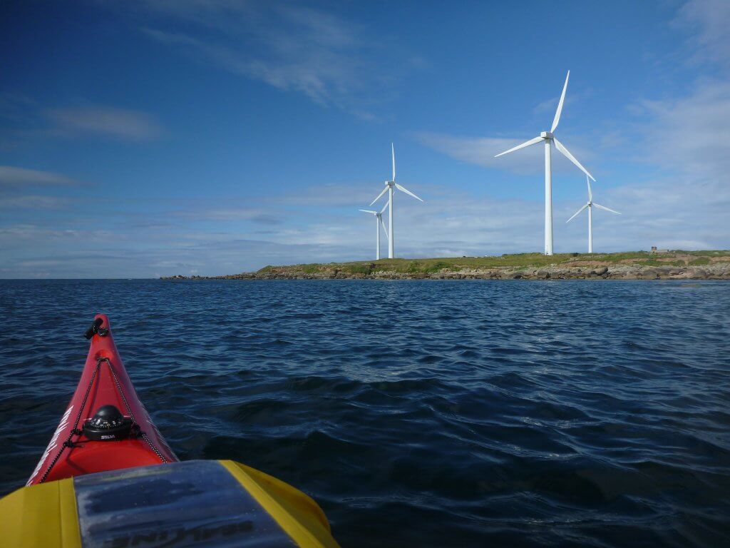 Wind turbines on the South East Corner near Carnesore Point.