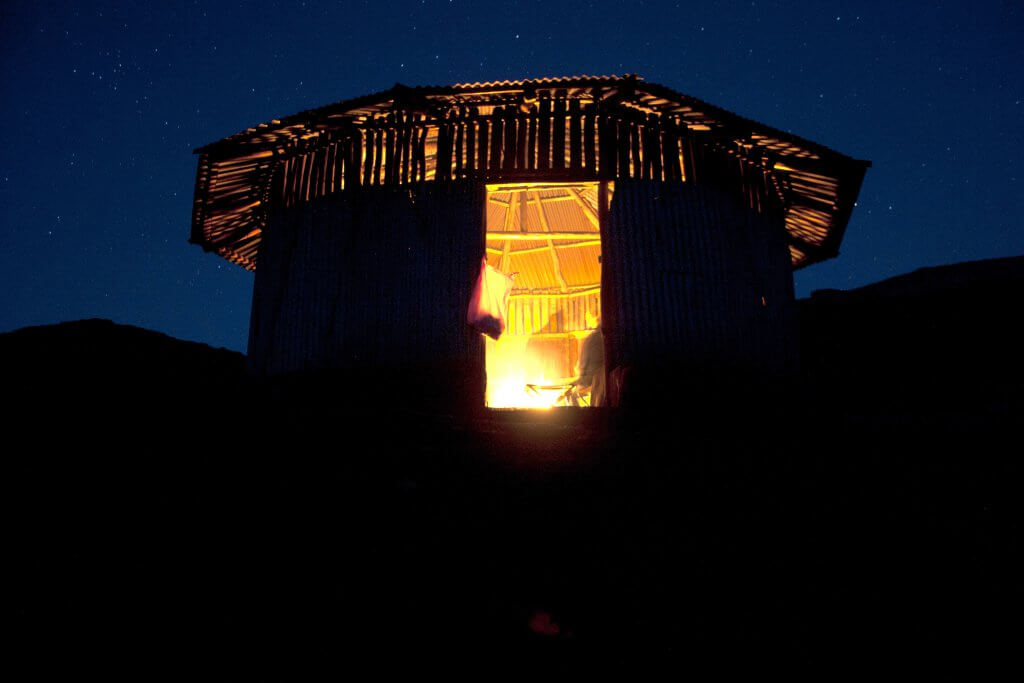 Ethiopian mountain hut