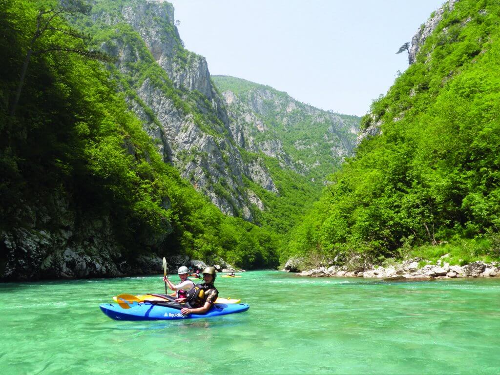 Kayaking in Tara Canyon, Montenegro