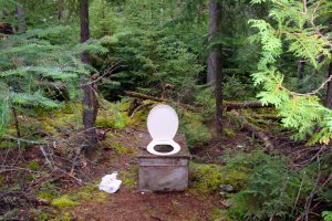 Camping outdoor toilet