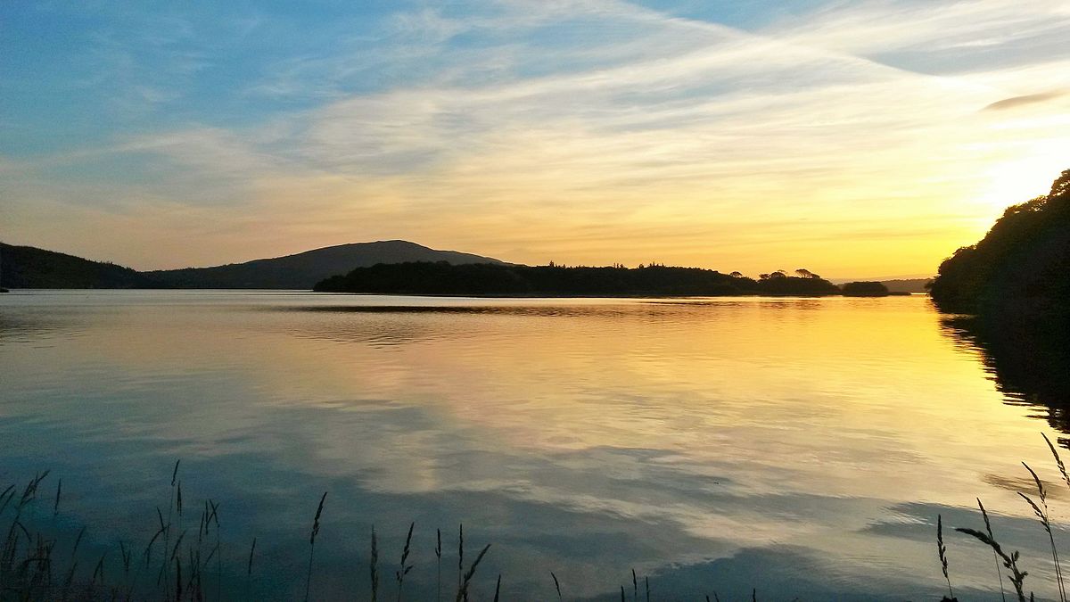 Irish bucket list Church_Island_sunset lough gill