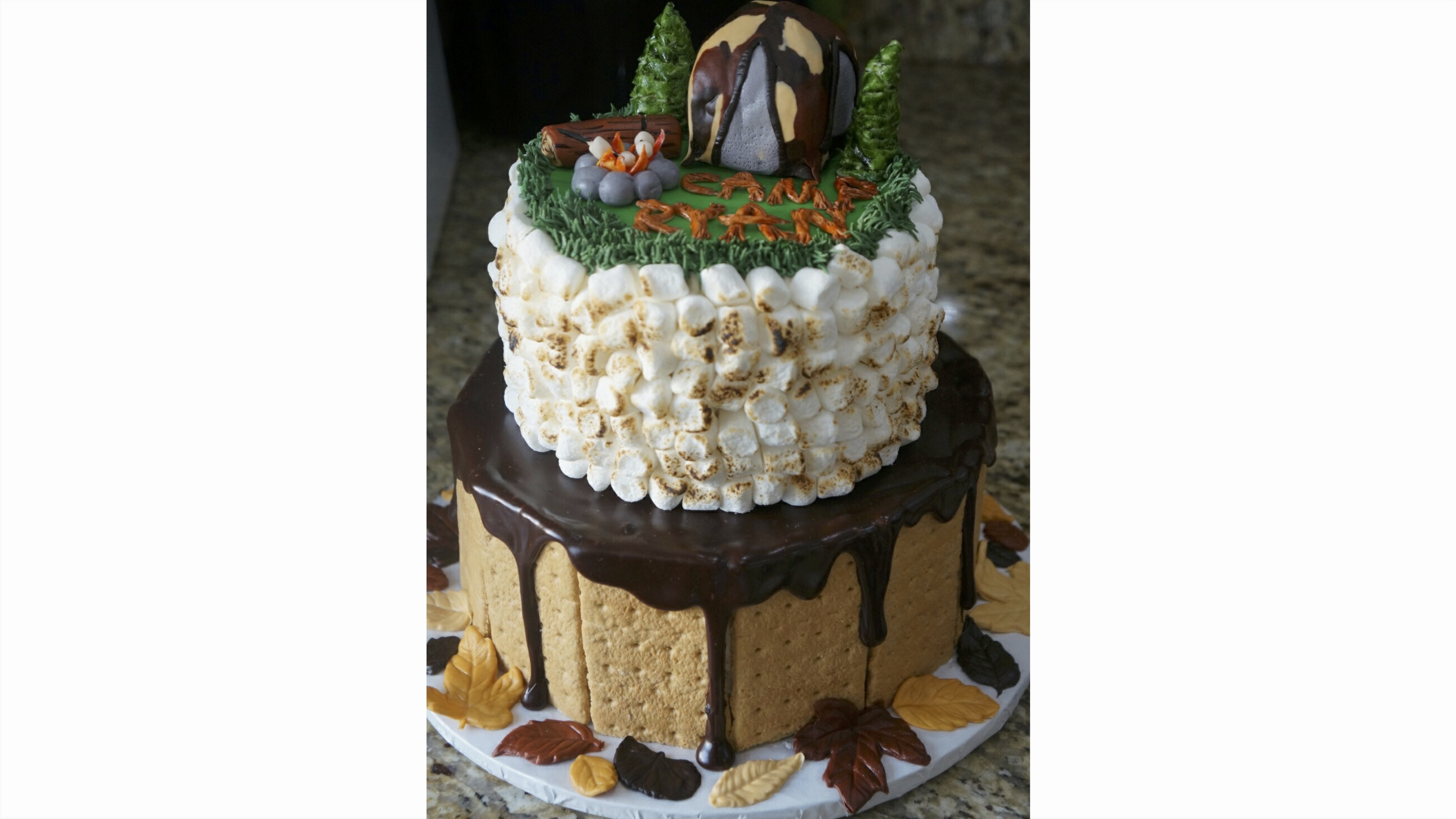 Campfire delights cake