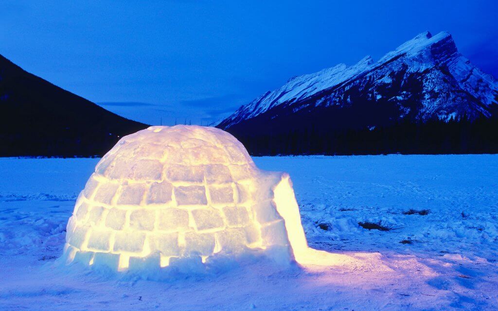 Igloo snowy activities ireland