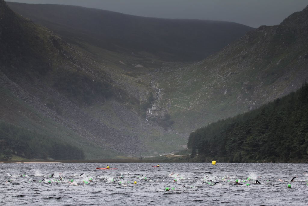 Open-water swimming with wetsuits