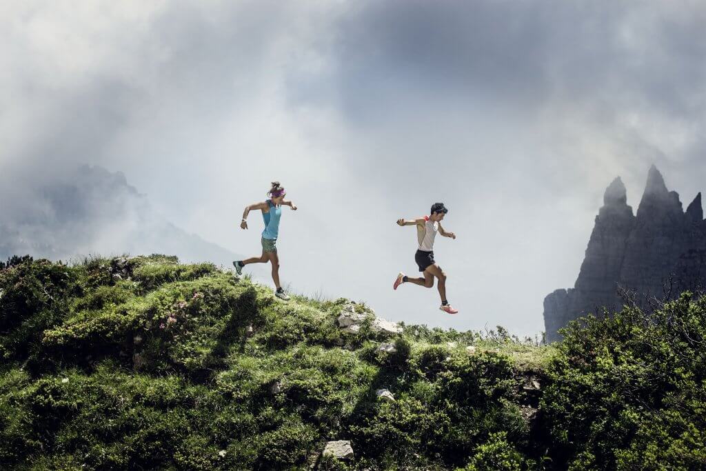 Kilian Jornet on an Alpine Ridge