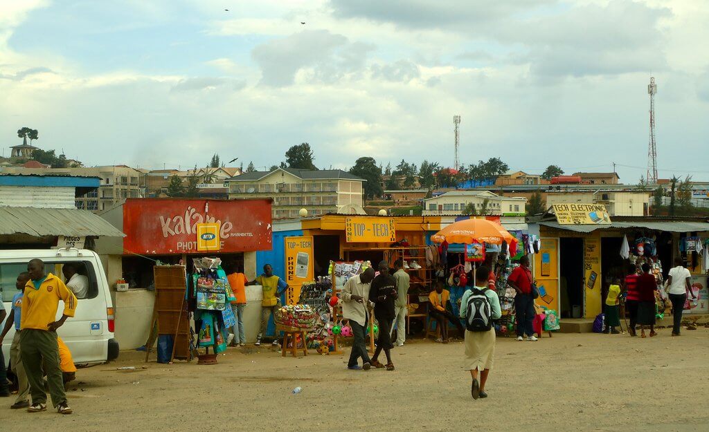 Market in Rwanda.