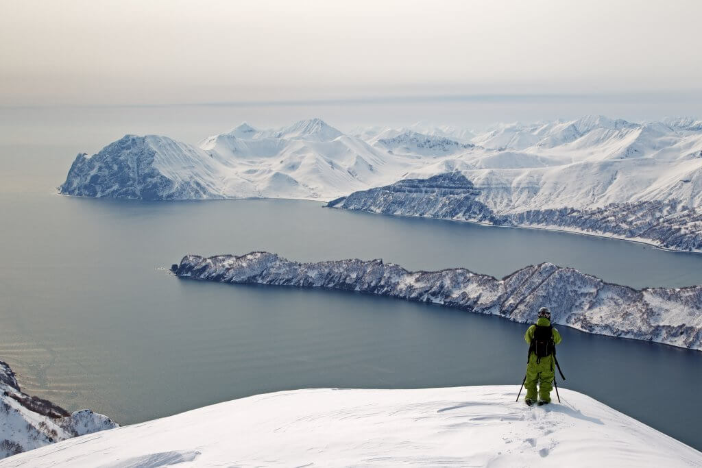 Heli-skiing in Kamchatka