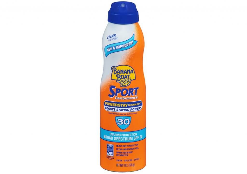 Sunscreen for athletes