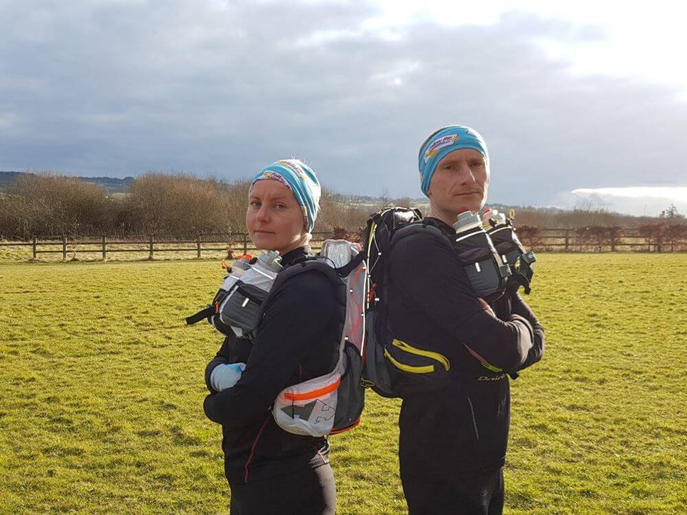 Couple Running the Camino