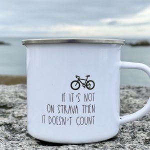 Enamel cup for cyclists