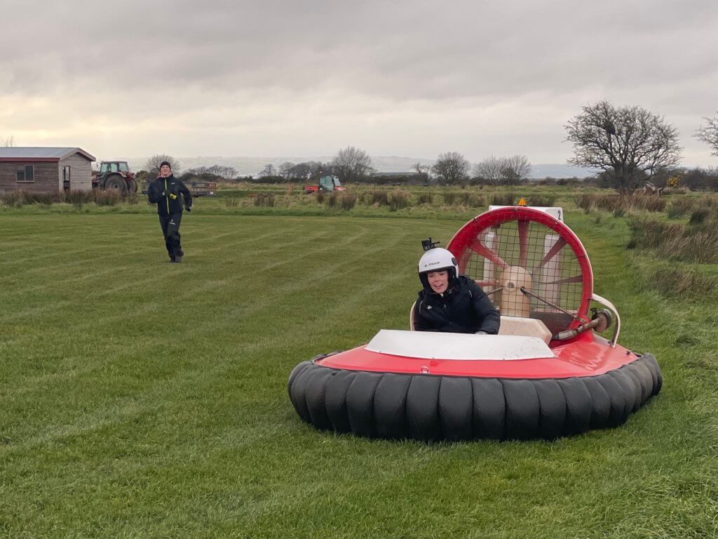 Hovercrafting at Limitless Adventure Centre in Derry