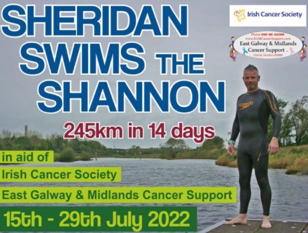 Sheridan Swims the Shannon