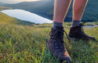 Hiking boots on Carrauntoohill