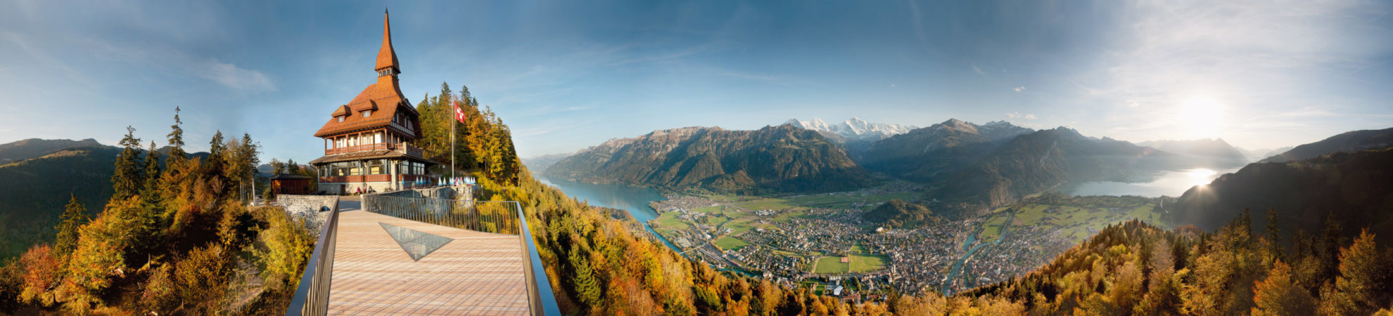 Panorama picture of Interlaken.