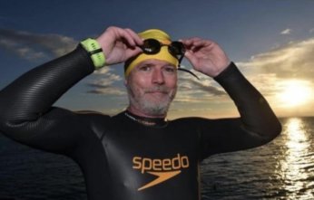 Aiden Sheridan swam the Shannon